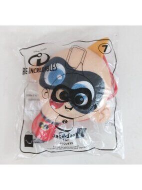 New 2020 Disney/Pixar The Incredibles #7 Jack-Jack Plush Clip McDonald's Toy
